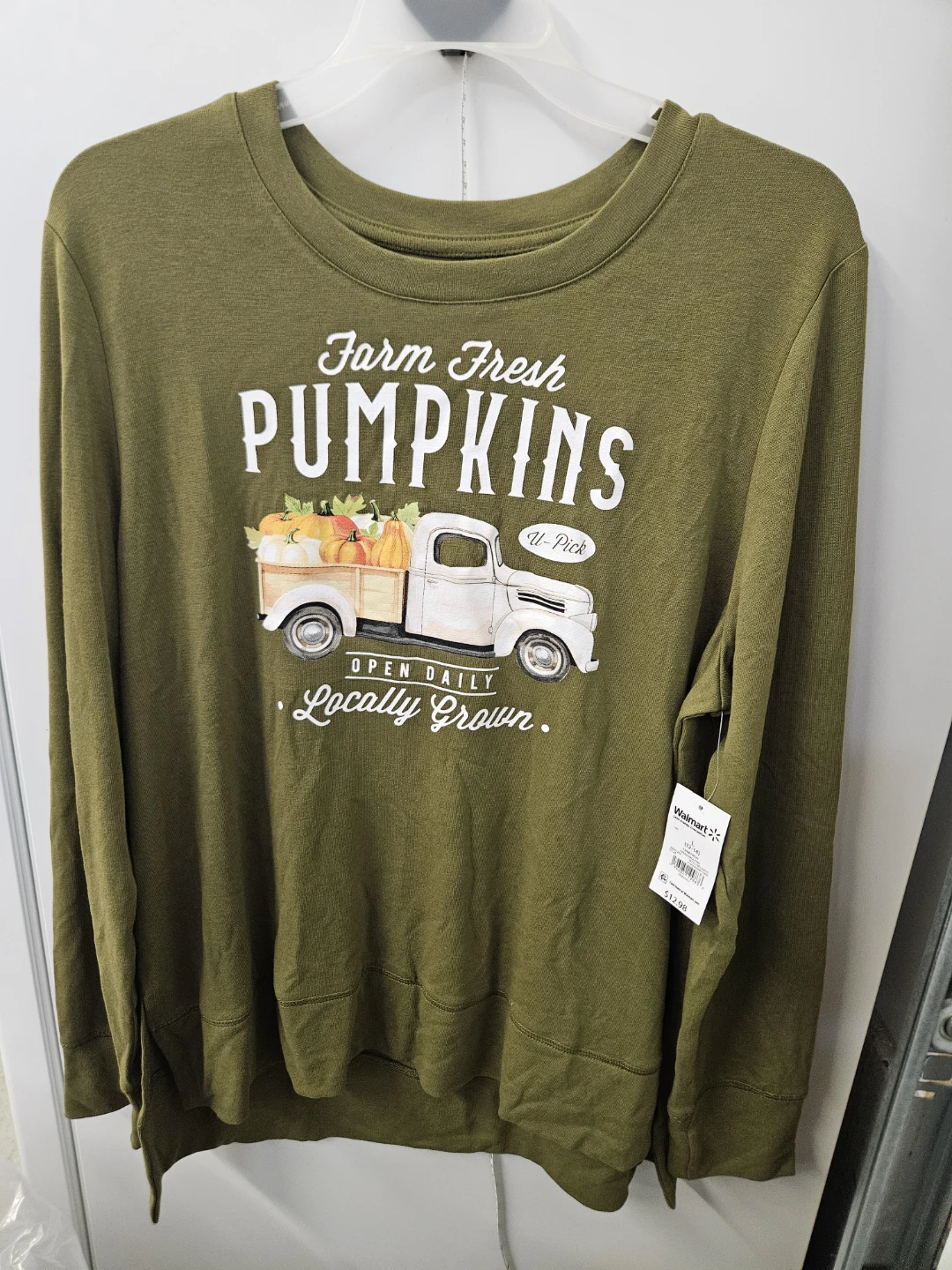 Farm Fresh Pumpkins Long Sleeve Shirt L 12/14