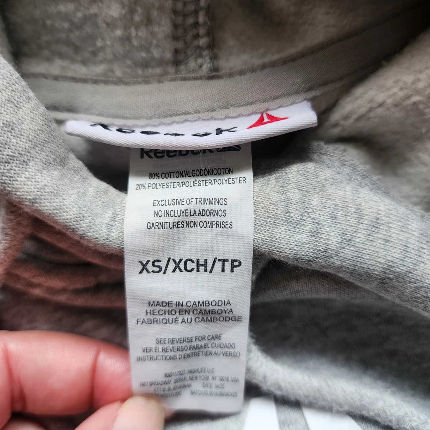 Reebok Grey Hoodie - photo 2