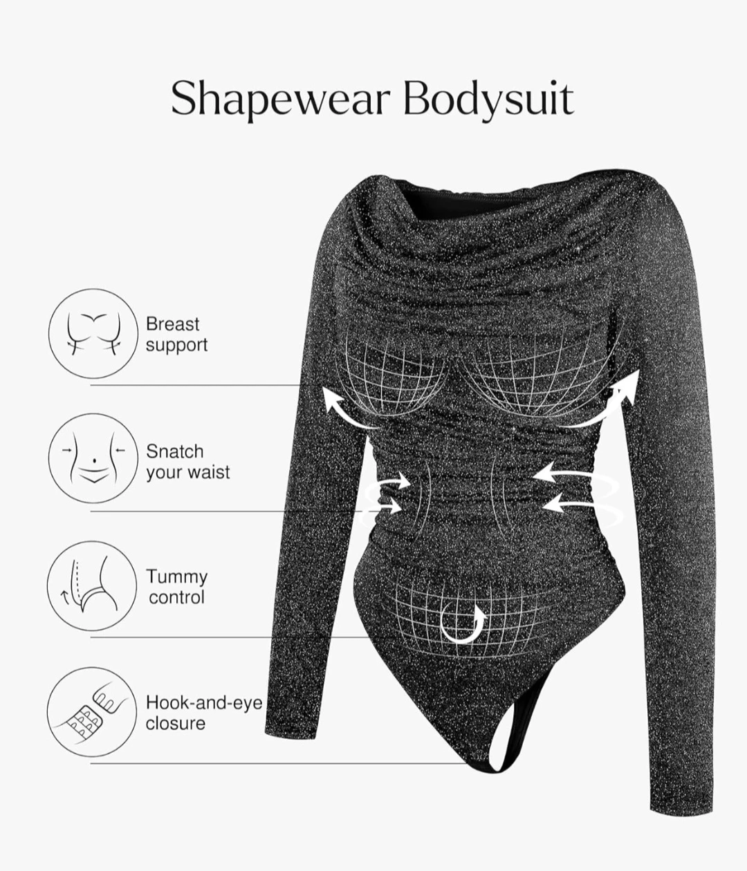 Popilush Shapewear Bodysuit 🏈 - photo 3
