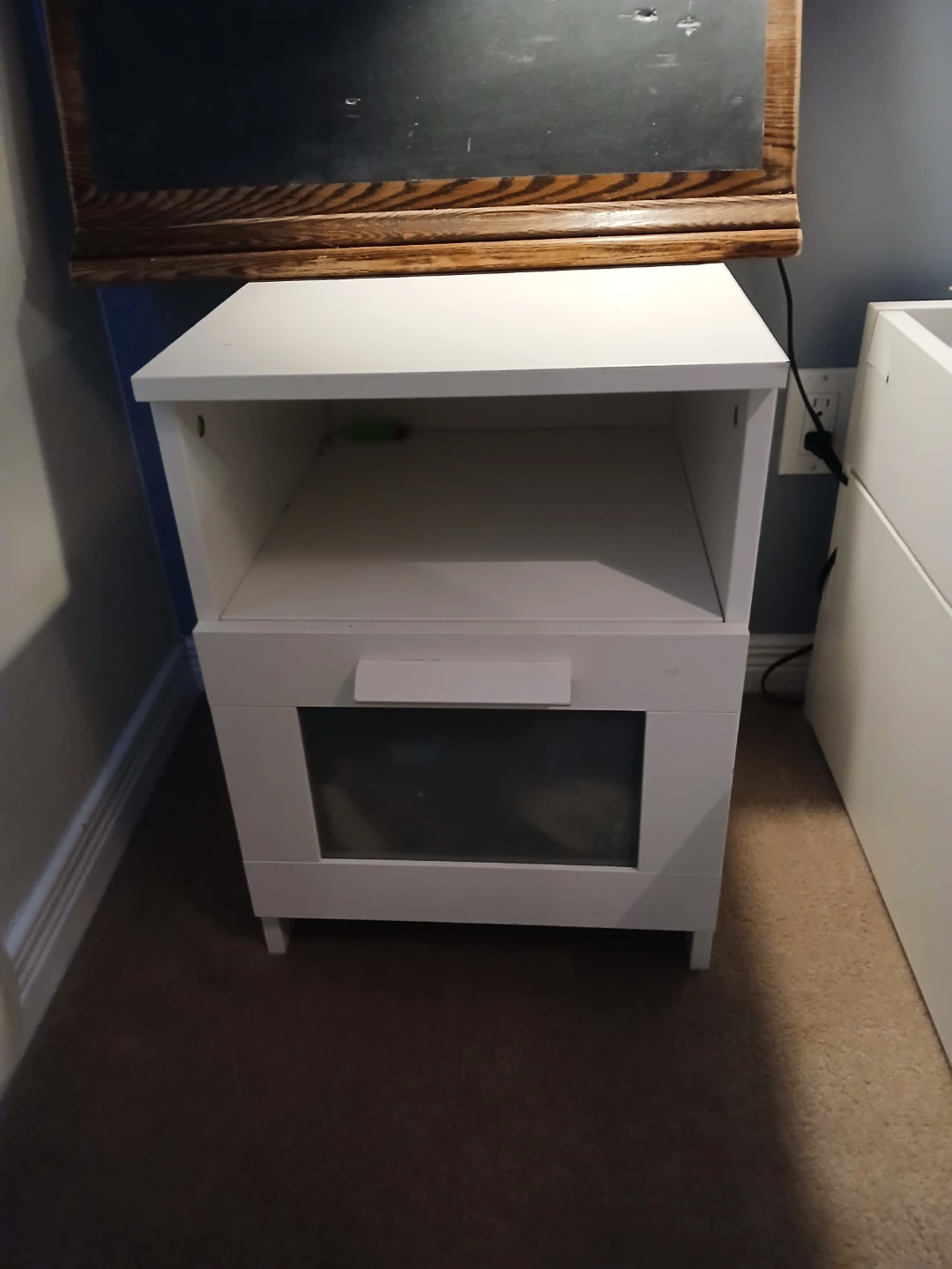 IKEA White Bedside Table