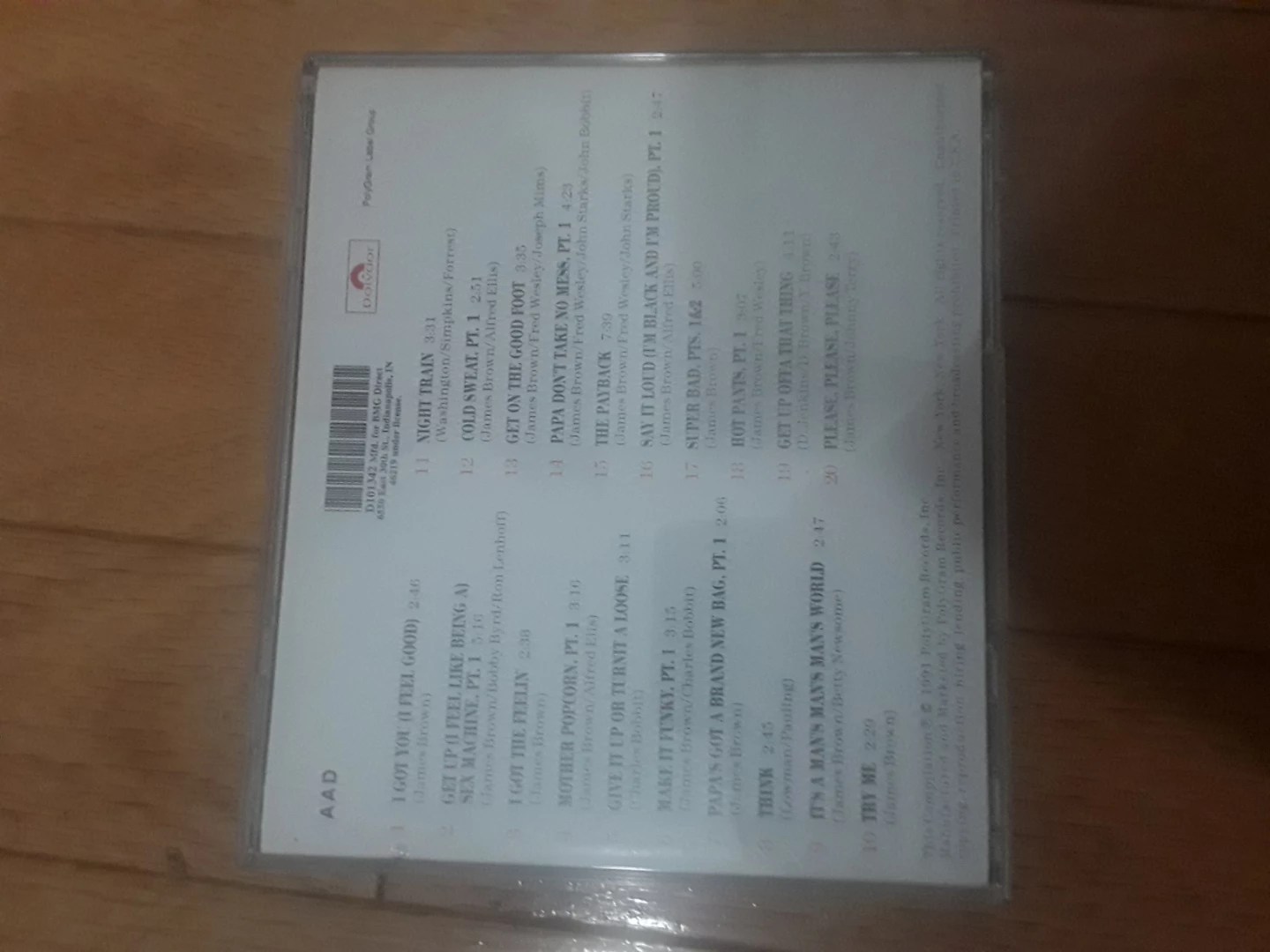 James Brown 20 All Time Greatest Hits CD - photo 2