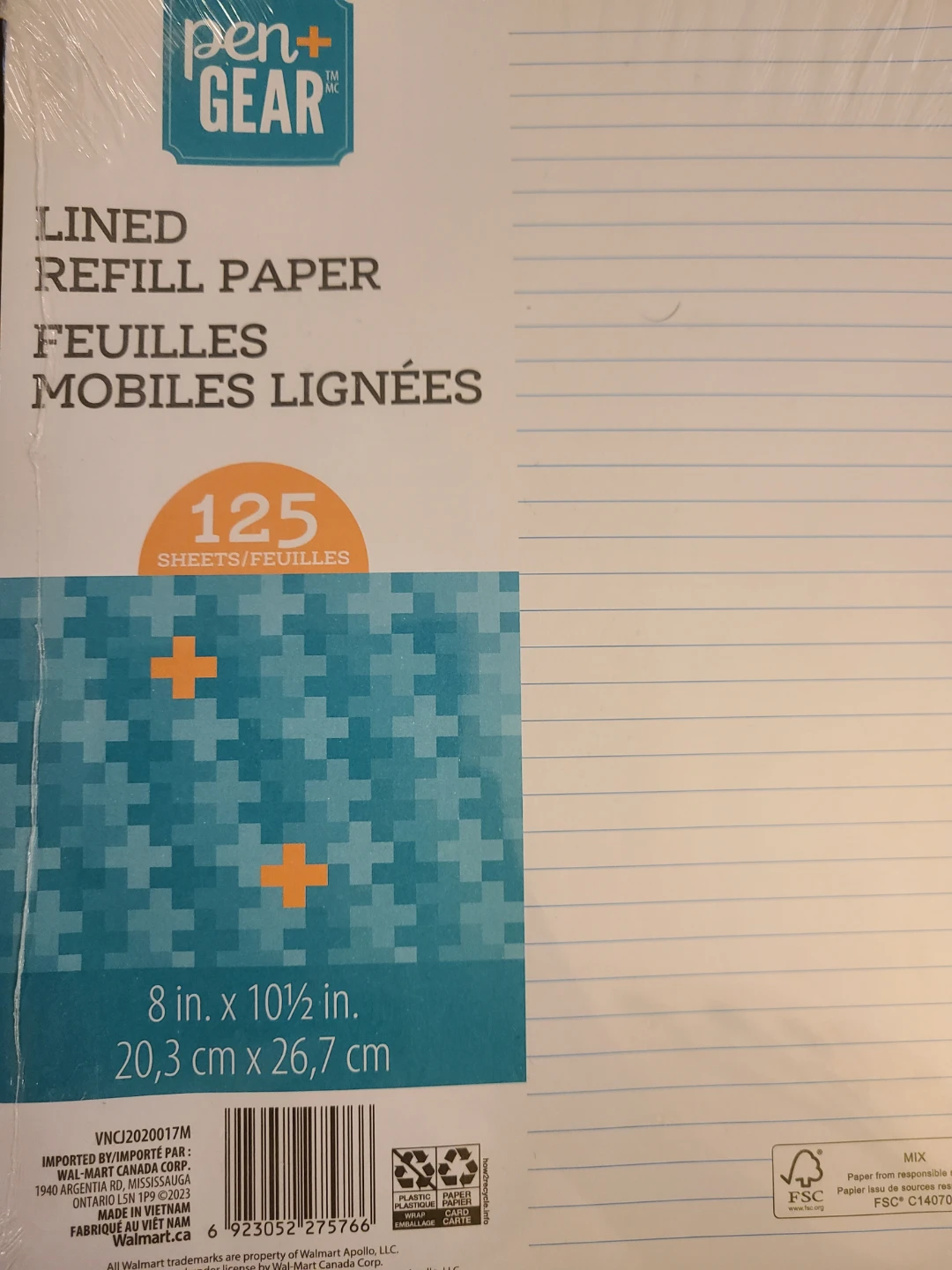 3 Pen+Gear Lined Refill Paper 125 Sheets - photo 2
