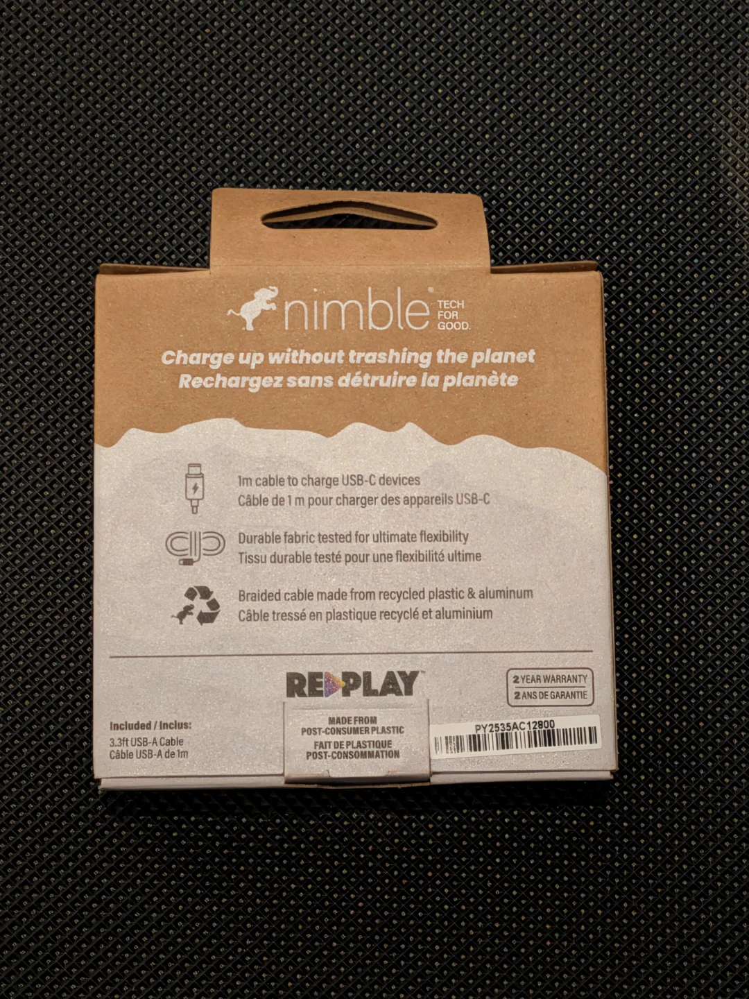 Nimble PowerKnit USB-A to USB-C Cable - photo 2