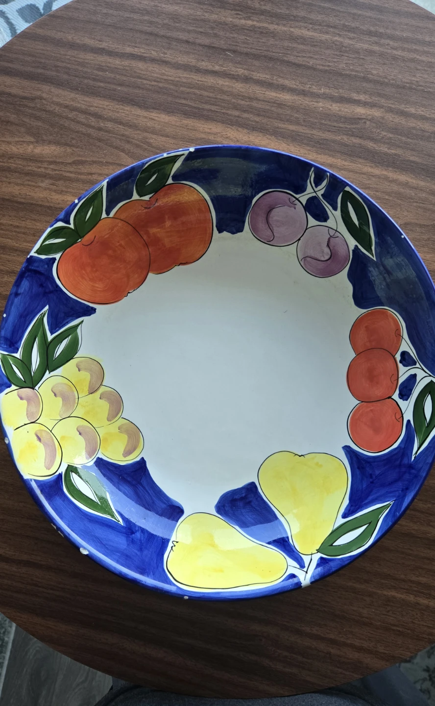 Ceramic Fruit Design Dinner Plate