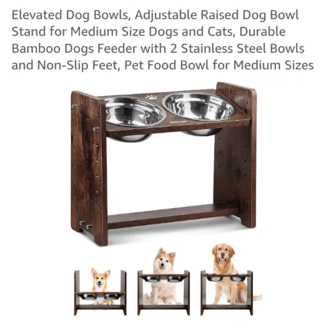 Javrun Elevated Pet Bowl Stand