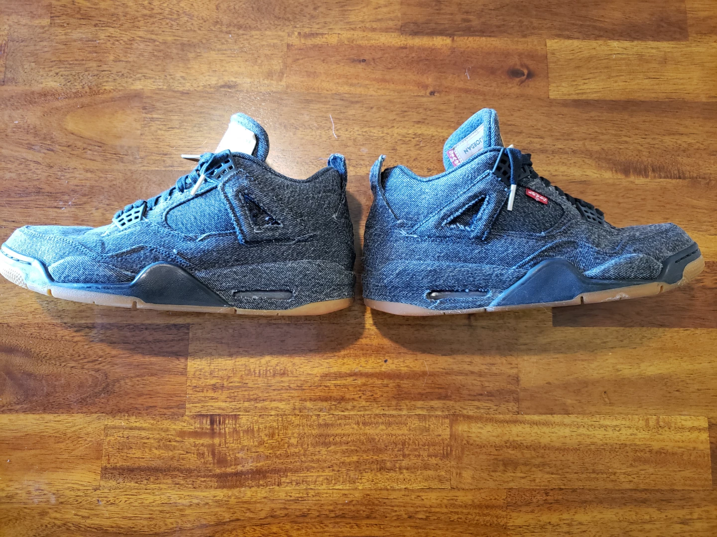Nike Jordan 4 Retro Levi's Black Denim - photo 2