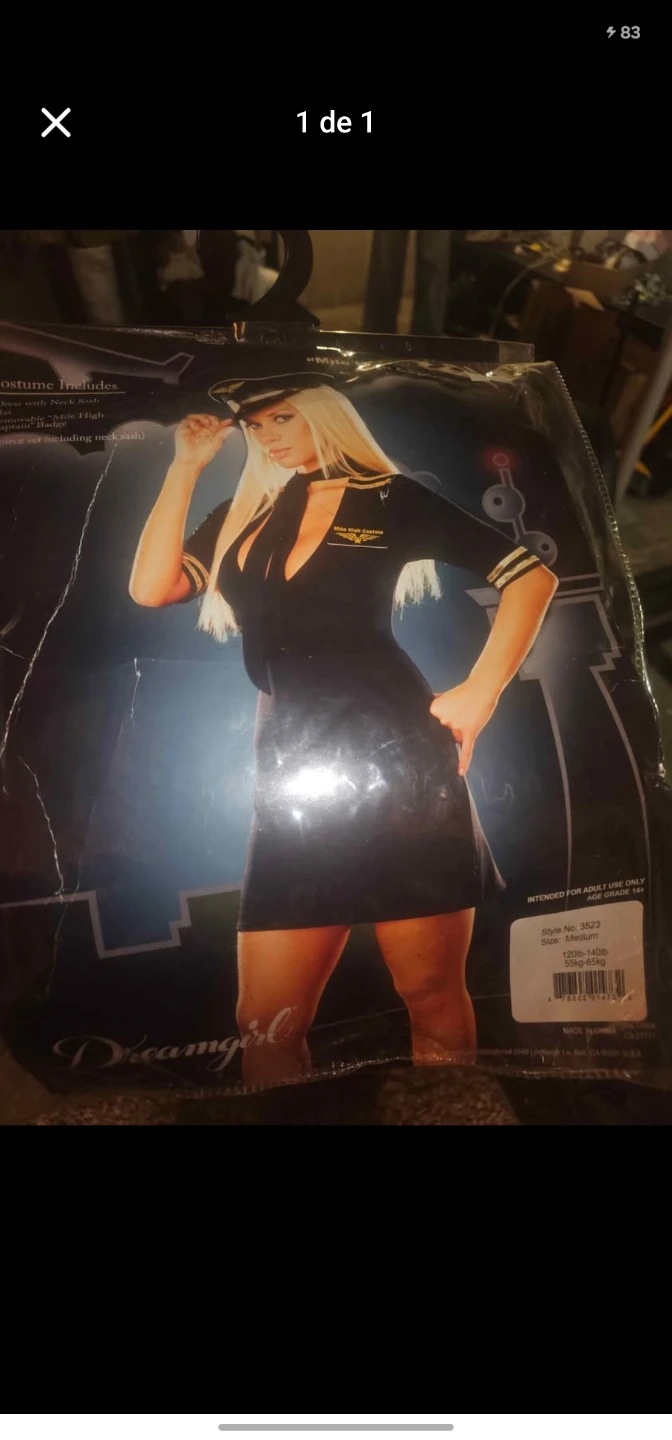Dreamgirl Mile High Captain Costume Size Medium