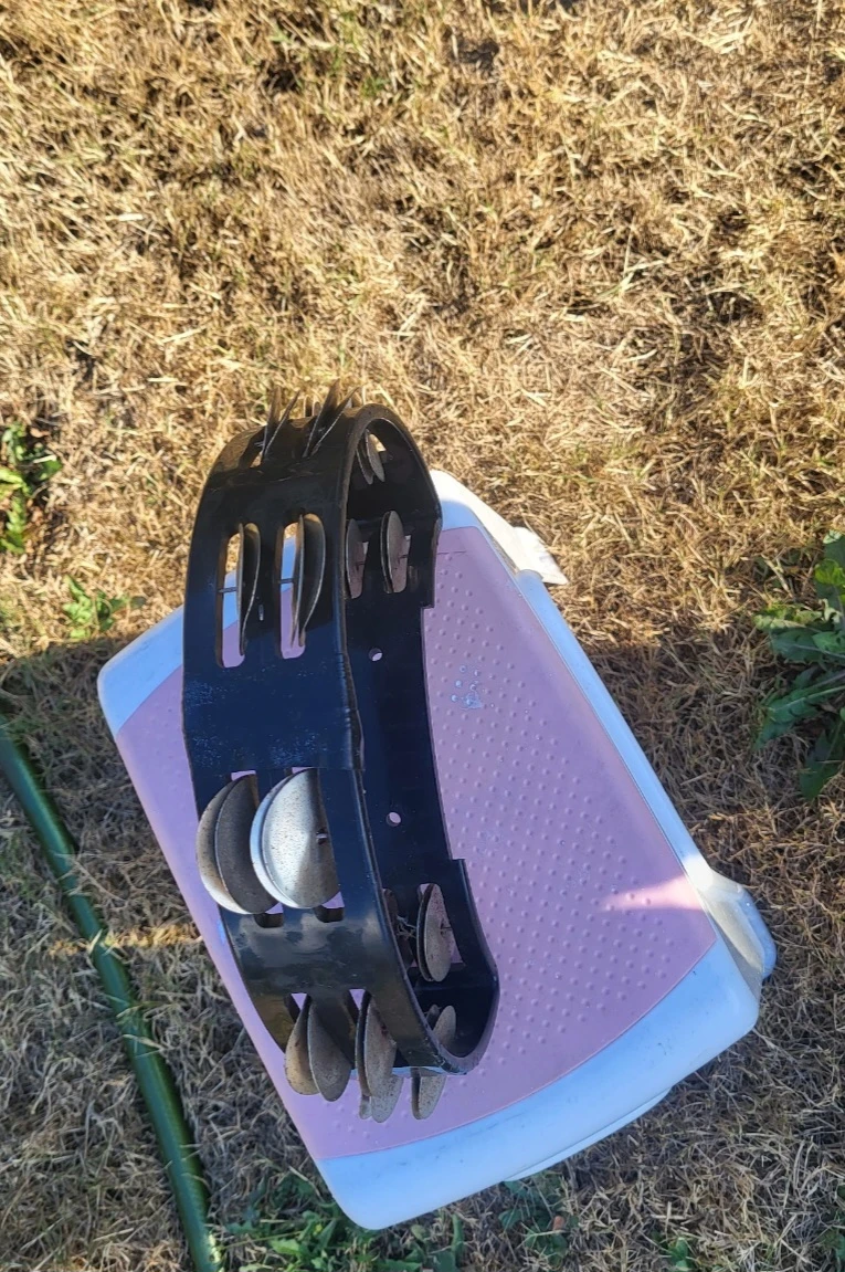 Black Crescent Tambourine