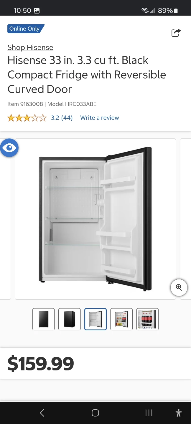 Hisense mini fridge
