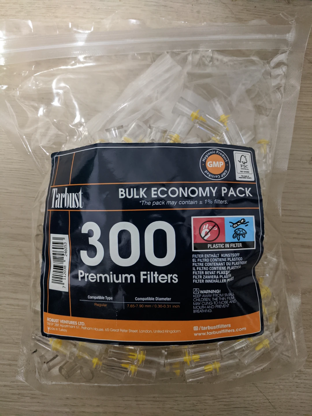 Tarbust Premium Filters 300 Pack