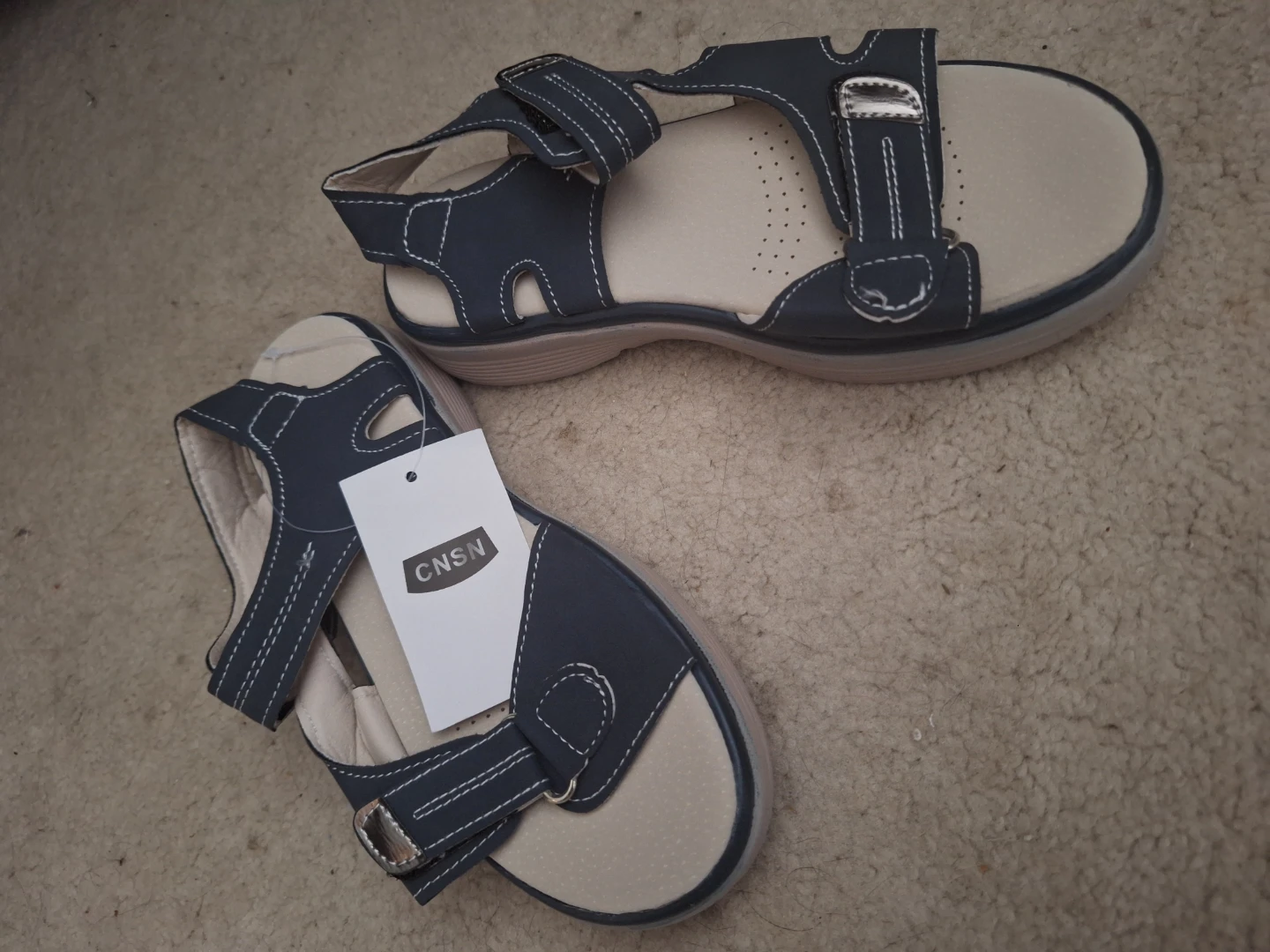 NEW Floral and Navy CNSN Women's Sandals (5.5-6.5) - photo 5