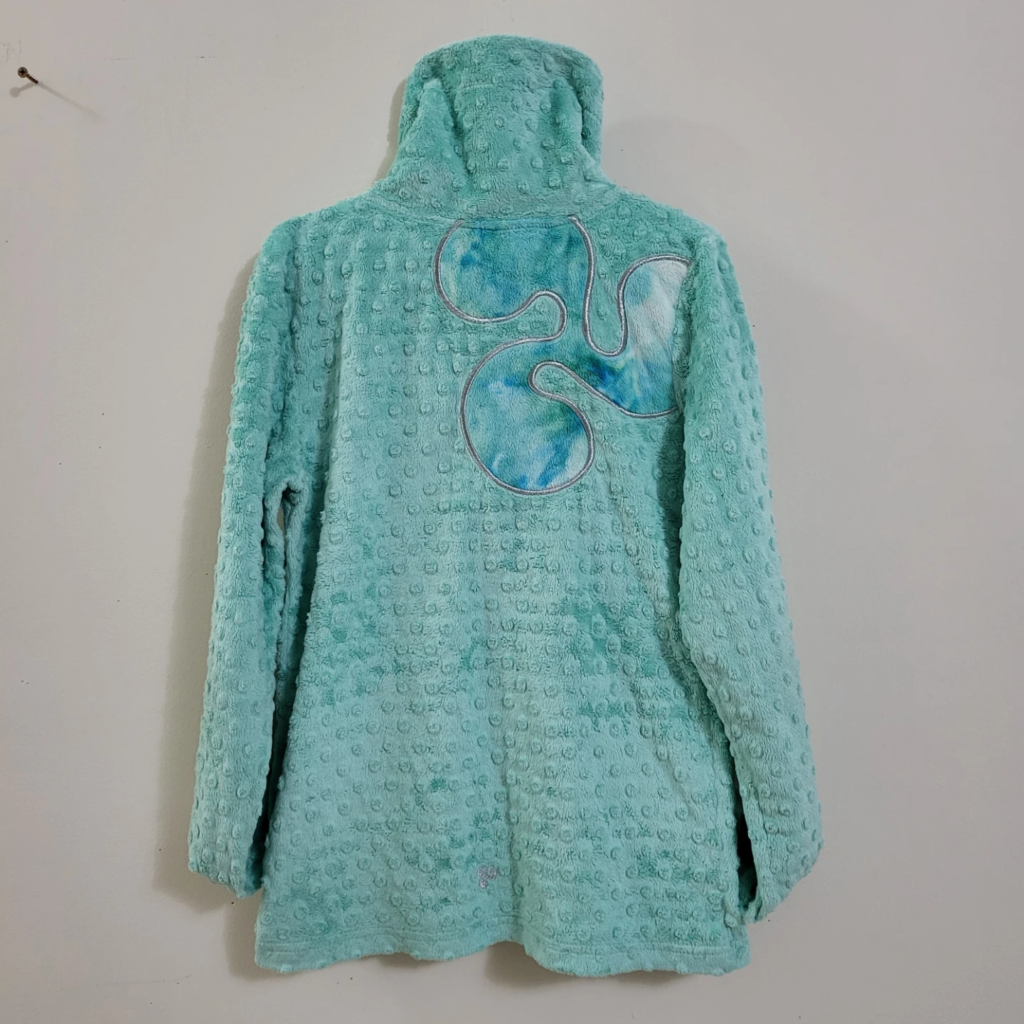 Triple Flip Mint Dot Minky Zip-Up Hoodie Jacket (12-14Y) - photo 3
