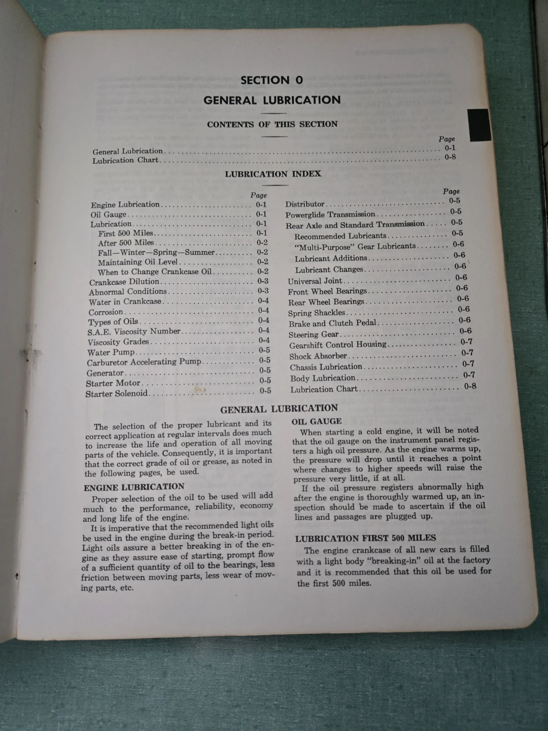 Chevrolet Passenger Cars 1949-54 Maintenance Manual - photo 4