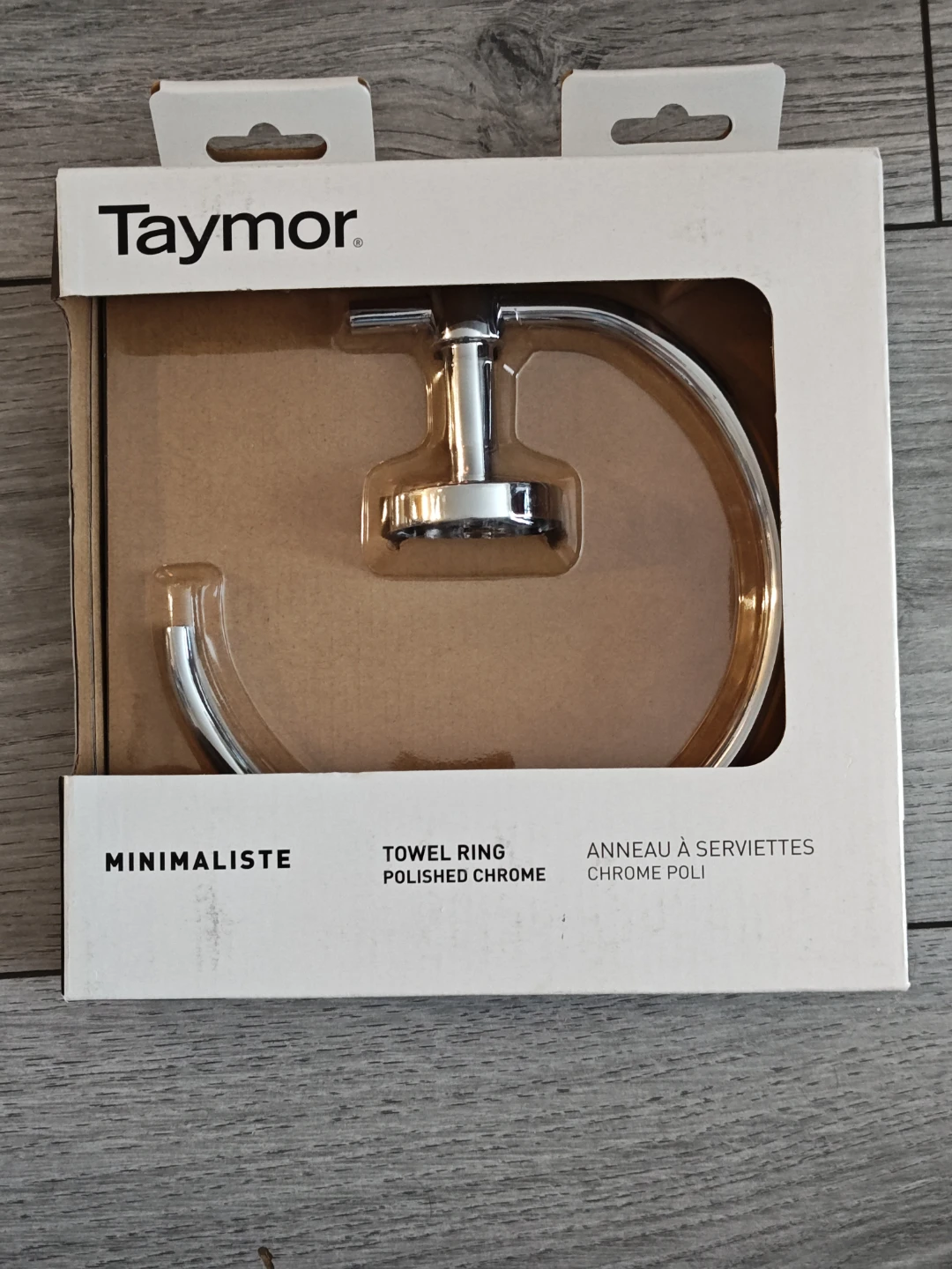 Taymor Minimaliste Towel Ring - Polished Chrome