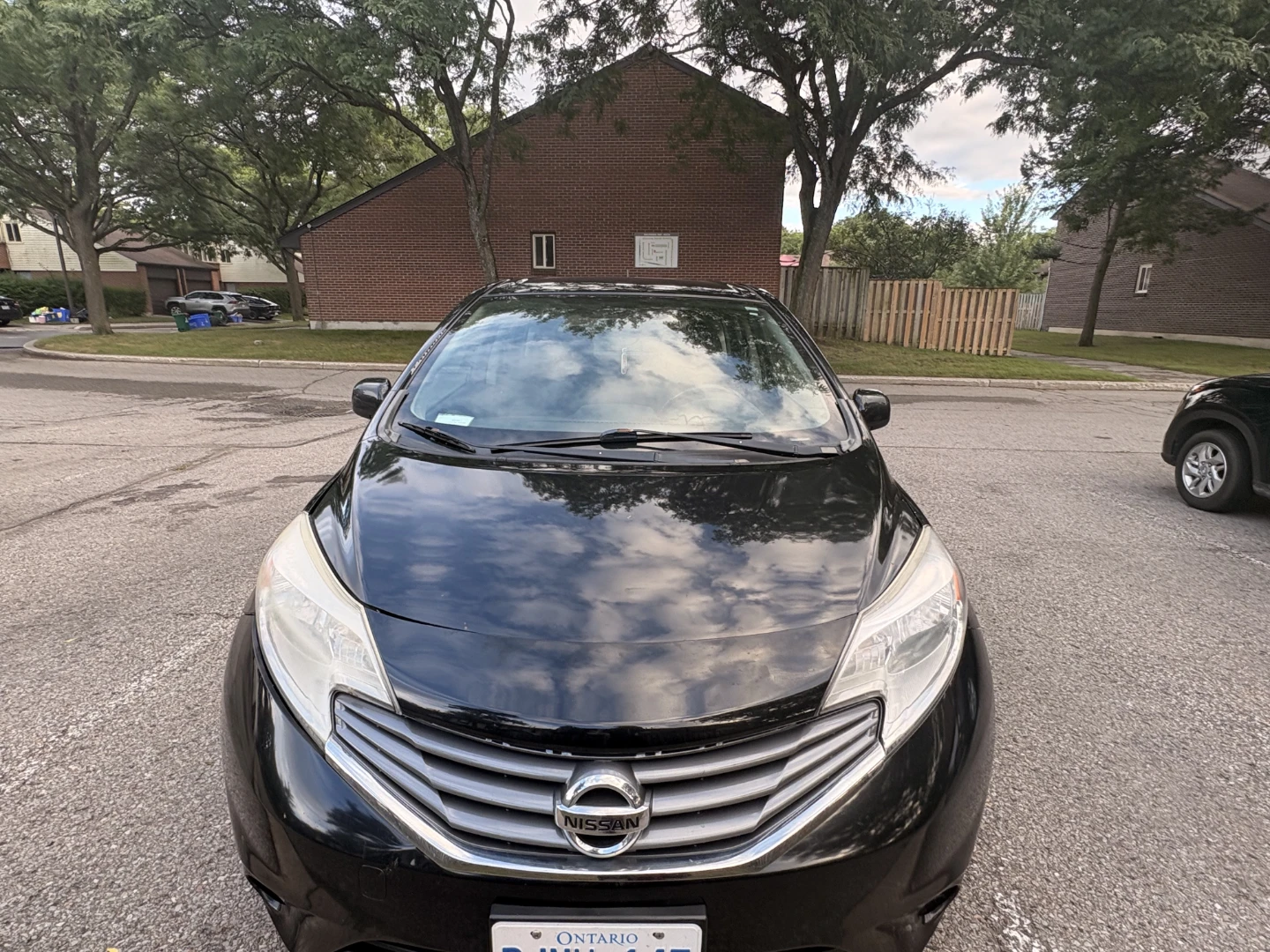 Black Nissan Versa Note Hatchback