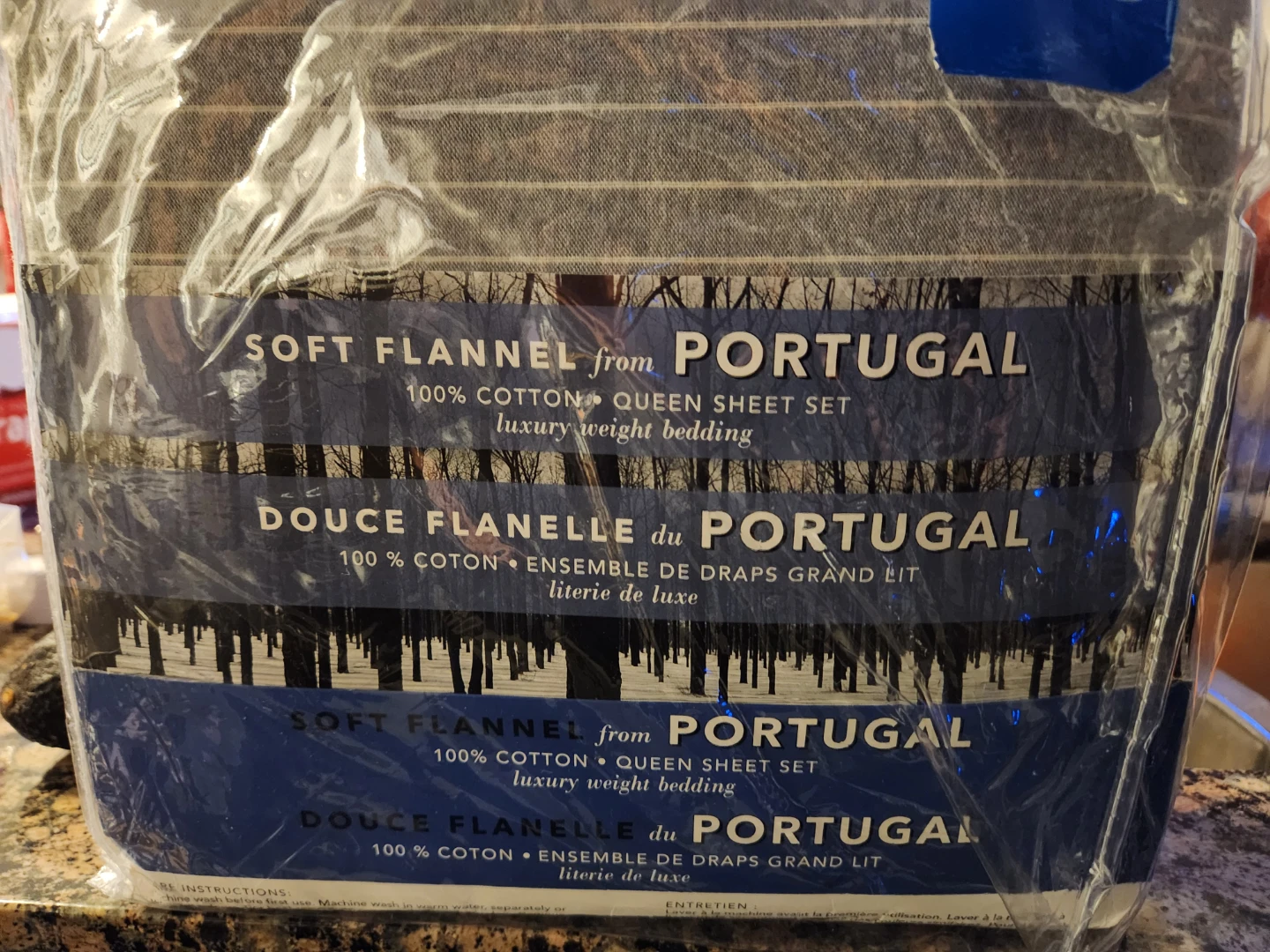 Soft Flannel from Portugal Queen Sheet Set
