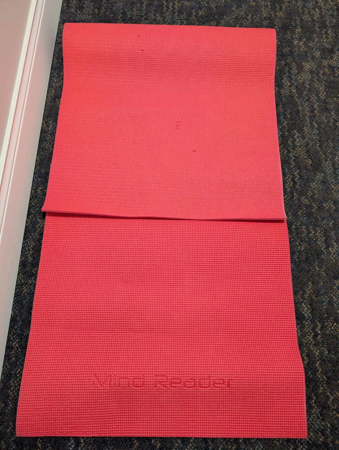 Mind Reader Pink Yoga Mat some peels