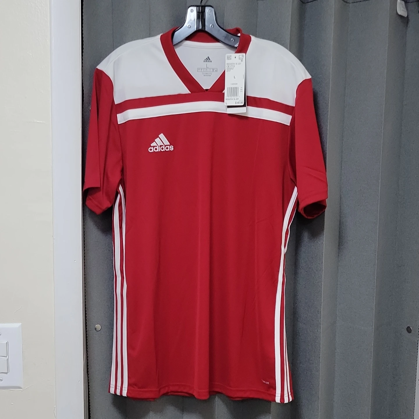 Adidas Regista 18 Jersey Red White Size Large - photo 3
