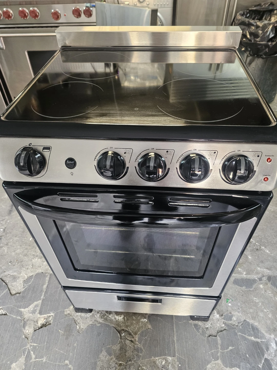 Summit 24in Stainless Steel Electric Range with Oven