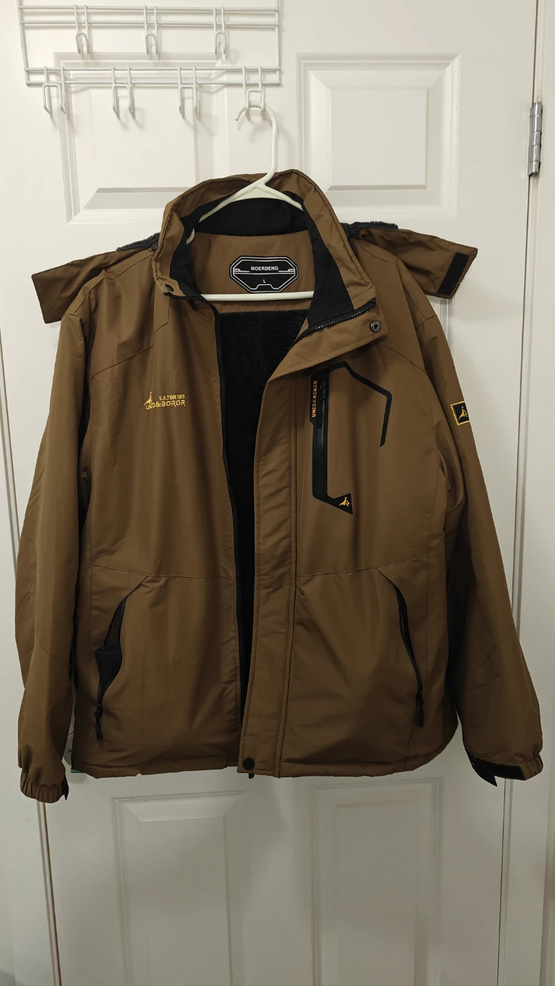 Uncor & boror Brown Mens Winter Jacket