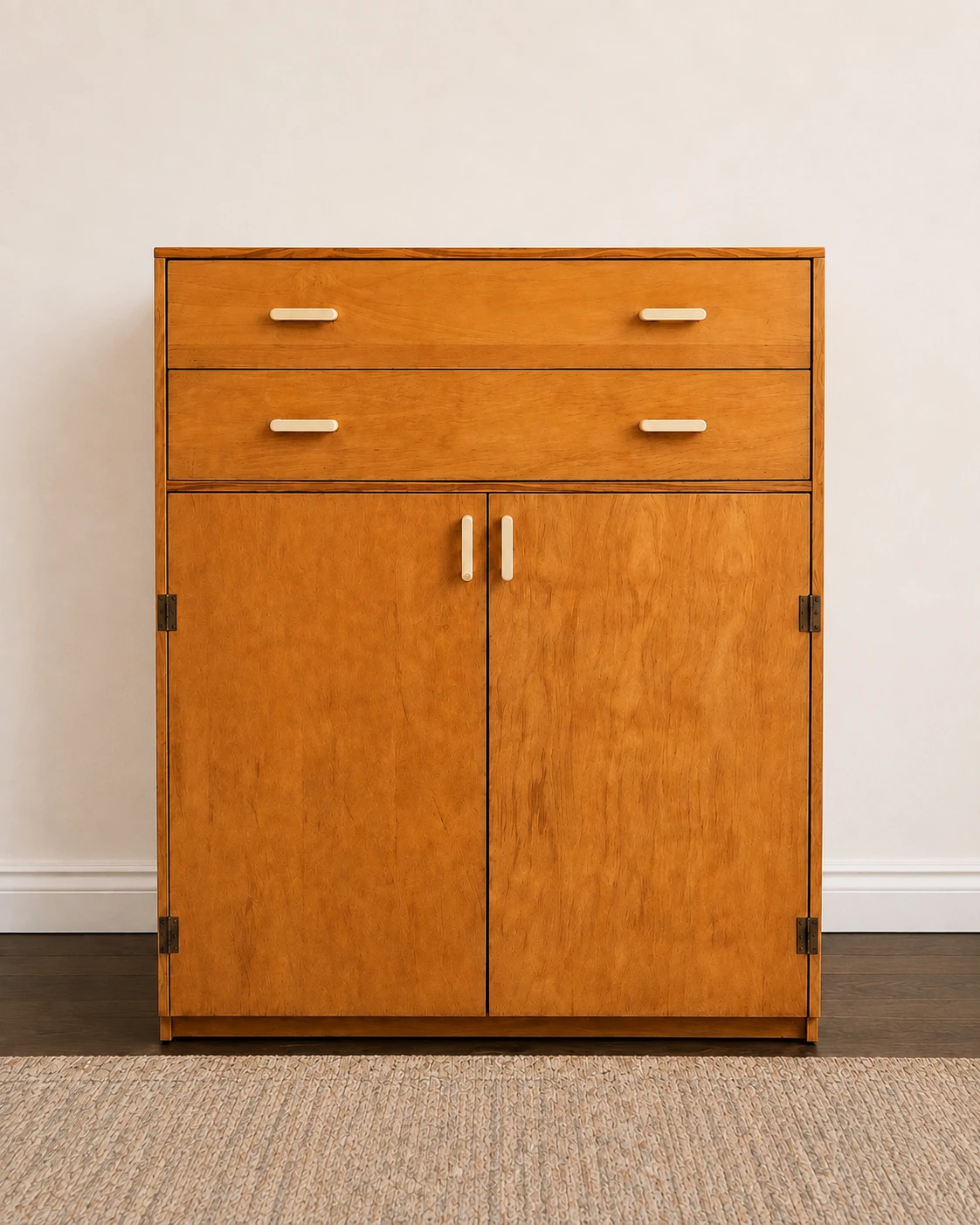 Mid-Century Style Wooden Storage Cabinet - photo 2