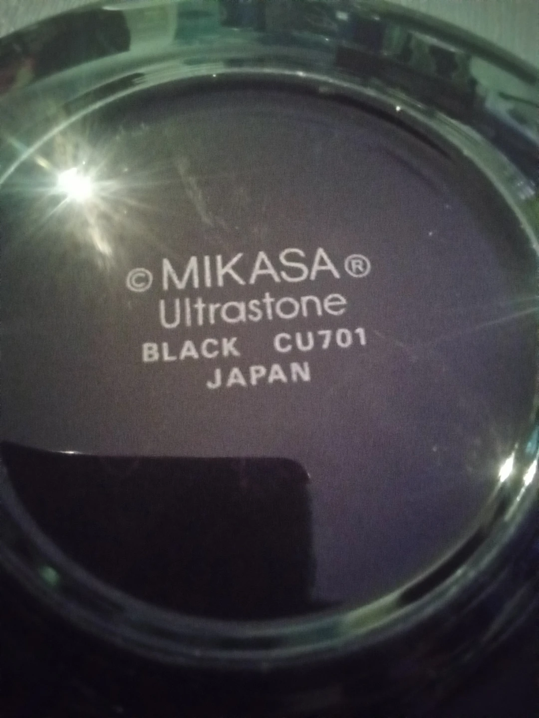 2 Mikasa Ultrastone Black CU701 Plates - photo 2