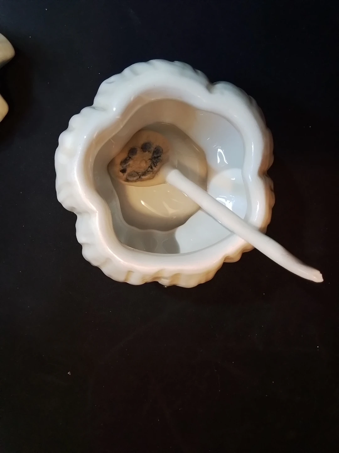Vintage Mid-Century Ceramic Garlic Condiment Jar - photo 3
