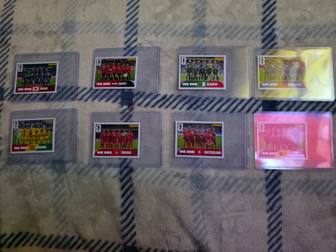 Lot of 16 Panini World Cup Sticker Cards
