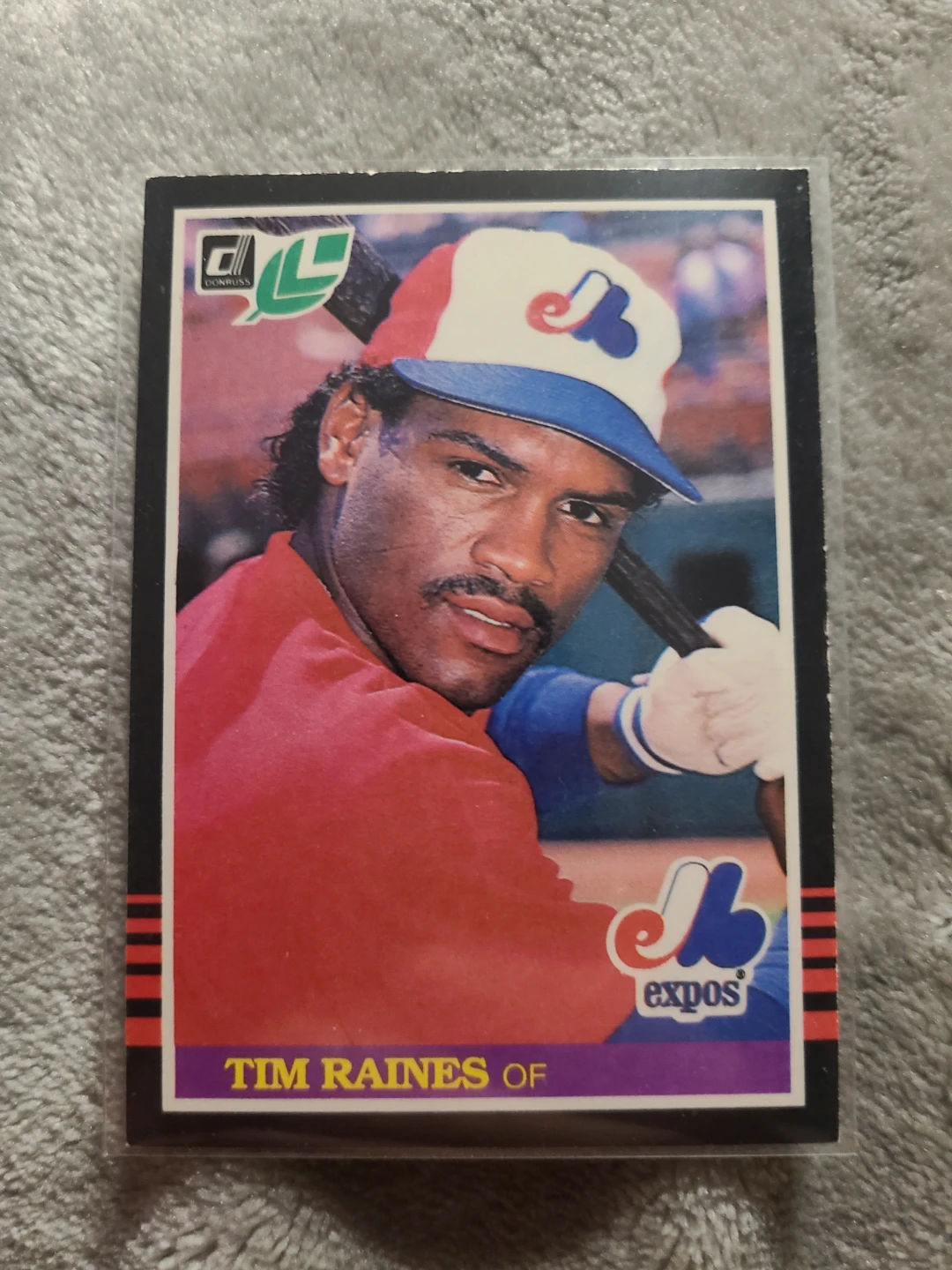 1985 Donruss Tim Raines Montreal Expos Baseball Card