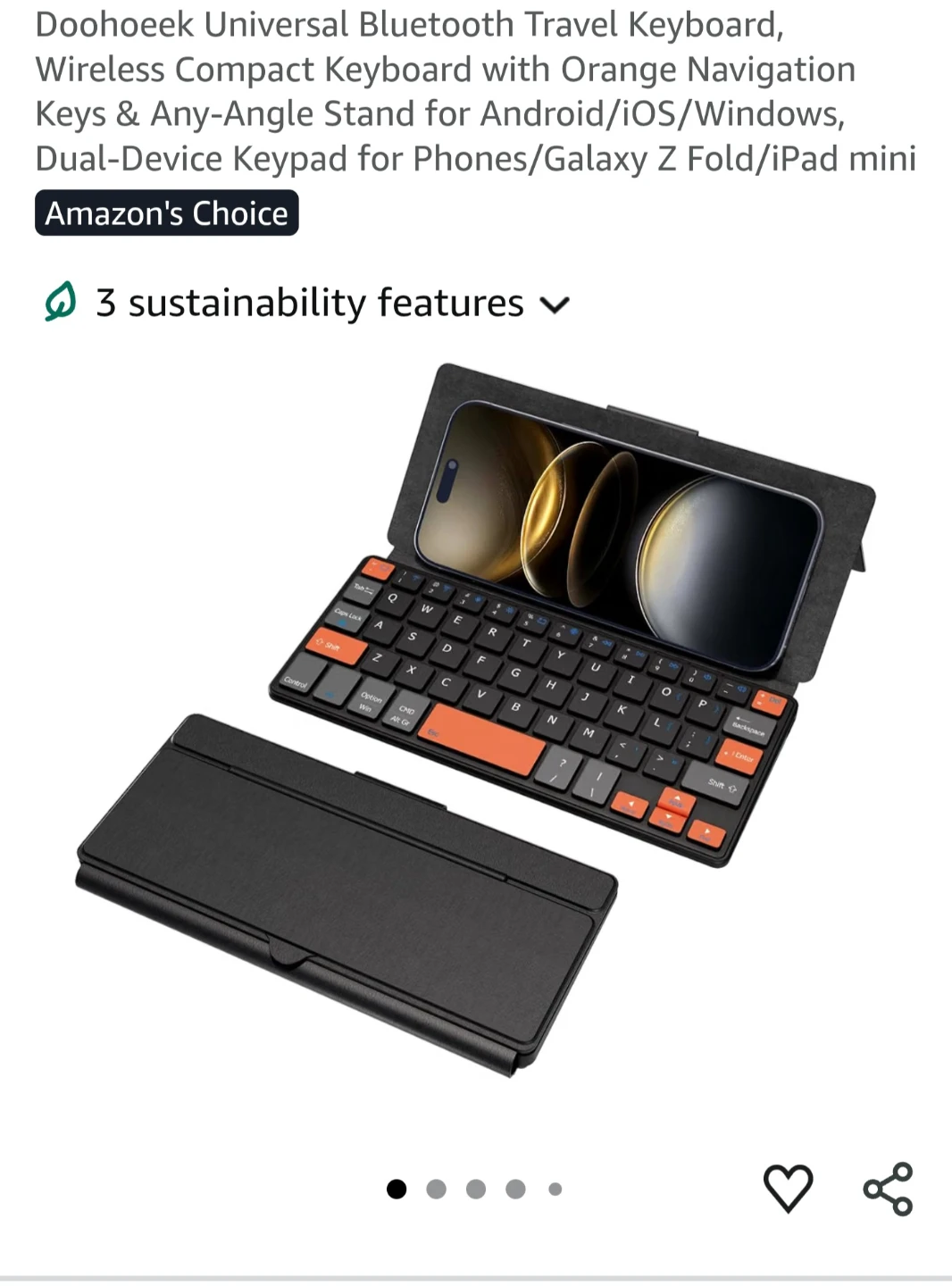 Doohoeek Universal Bluetooth Travel Keyboard - photo 3