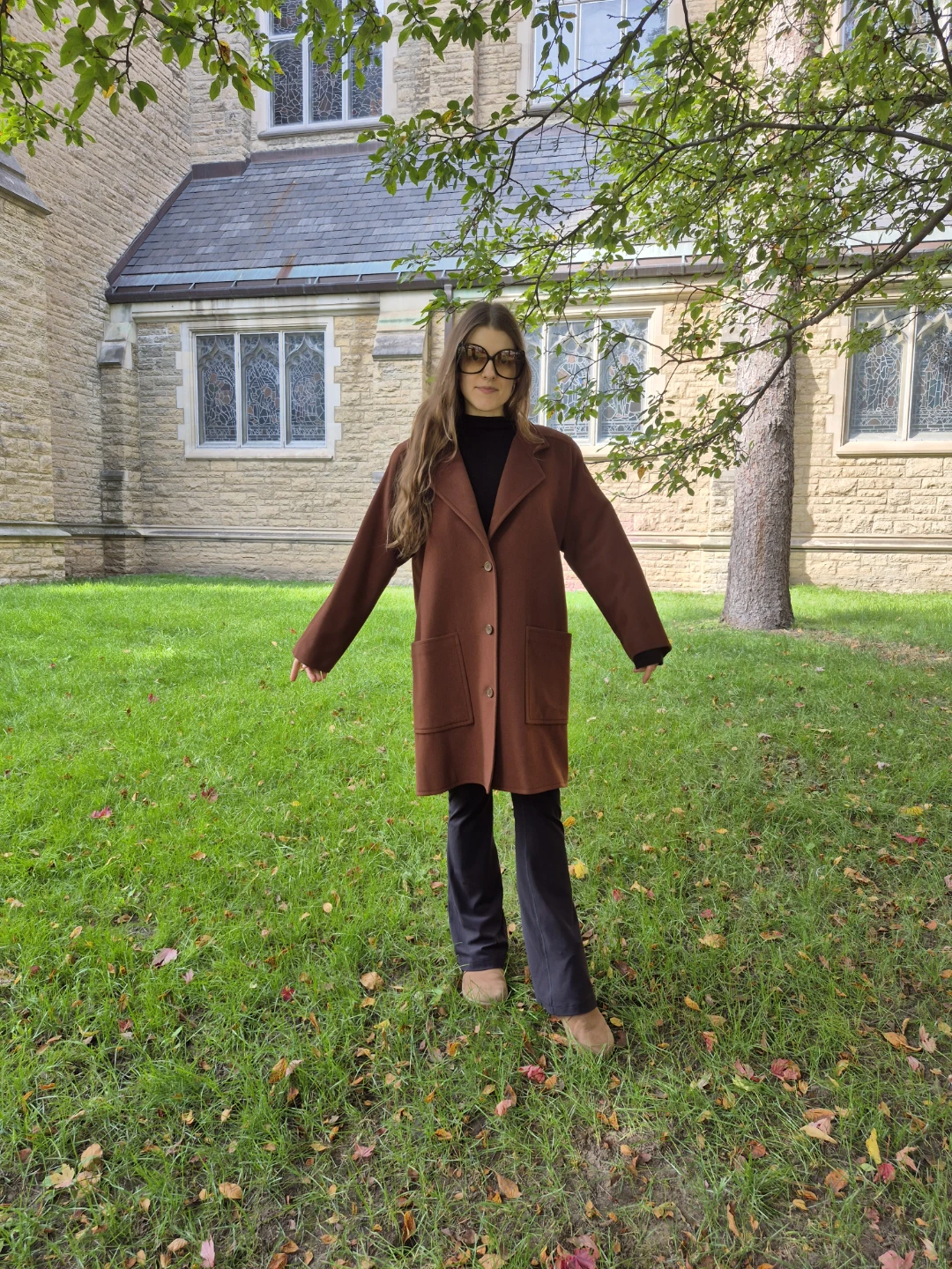 Vintage Gucci Wool Coat in Chocolate Brown - photo 5
