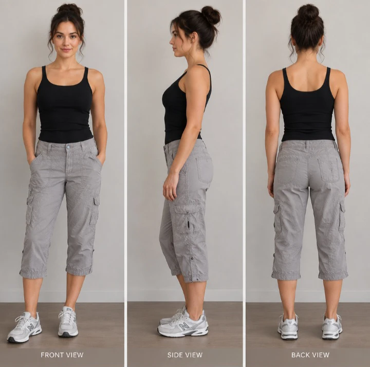 Reitmans Petites Cargo Capri Pants