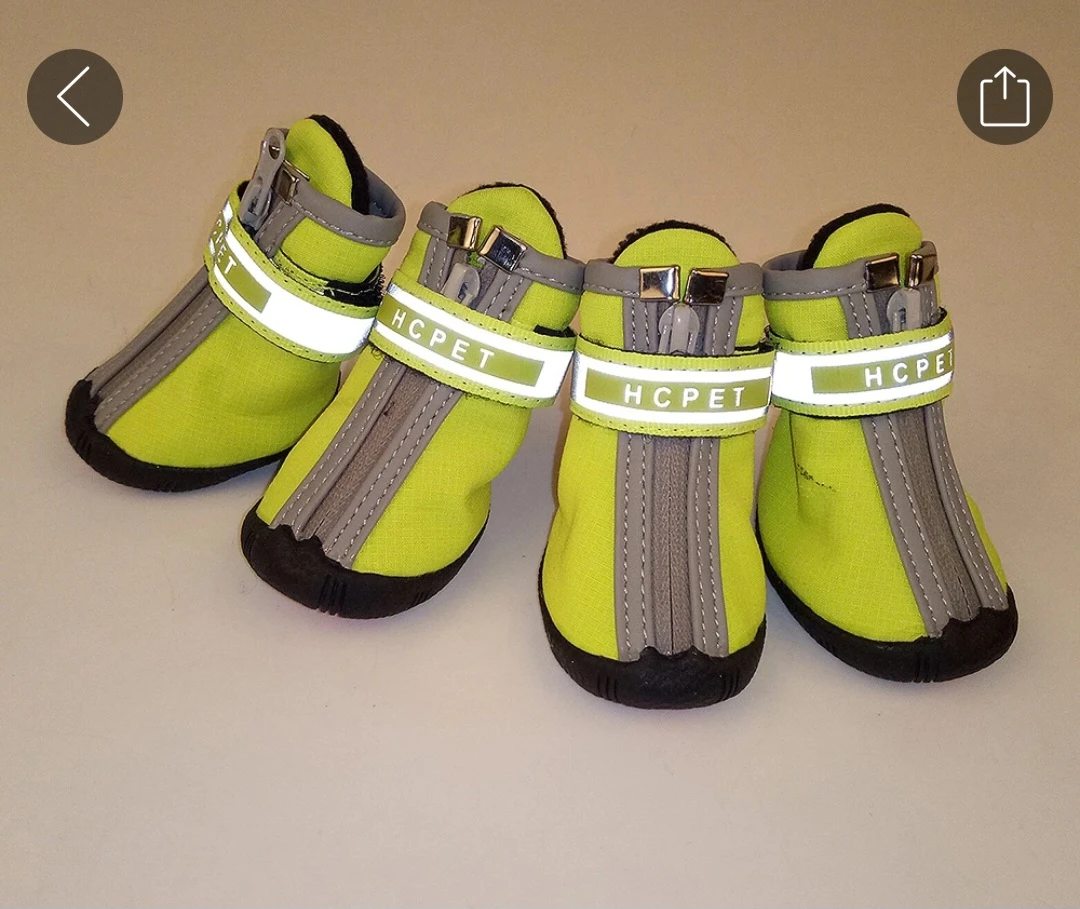 HCPET Dog Shoes - Neon Green - Size 5