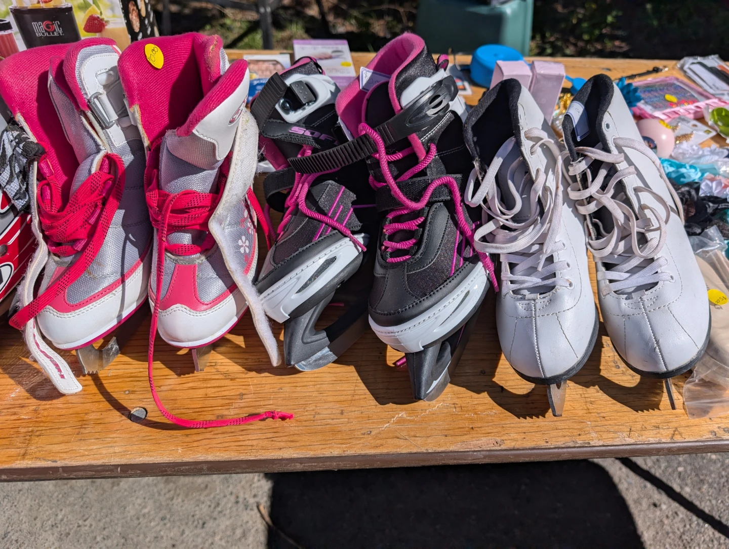 Selection of Youth and Adult Ice Skates