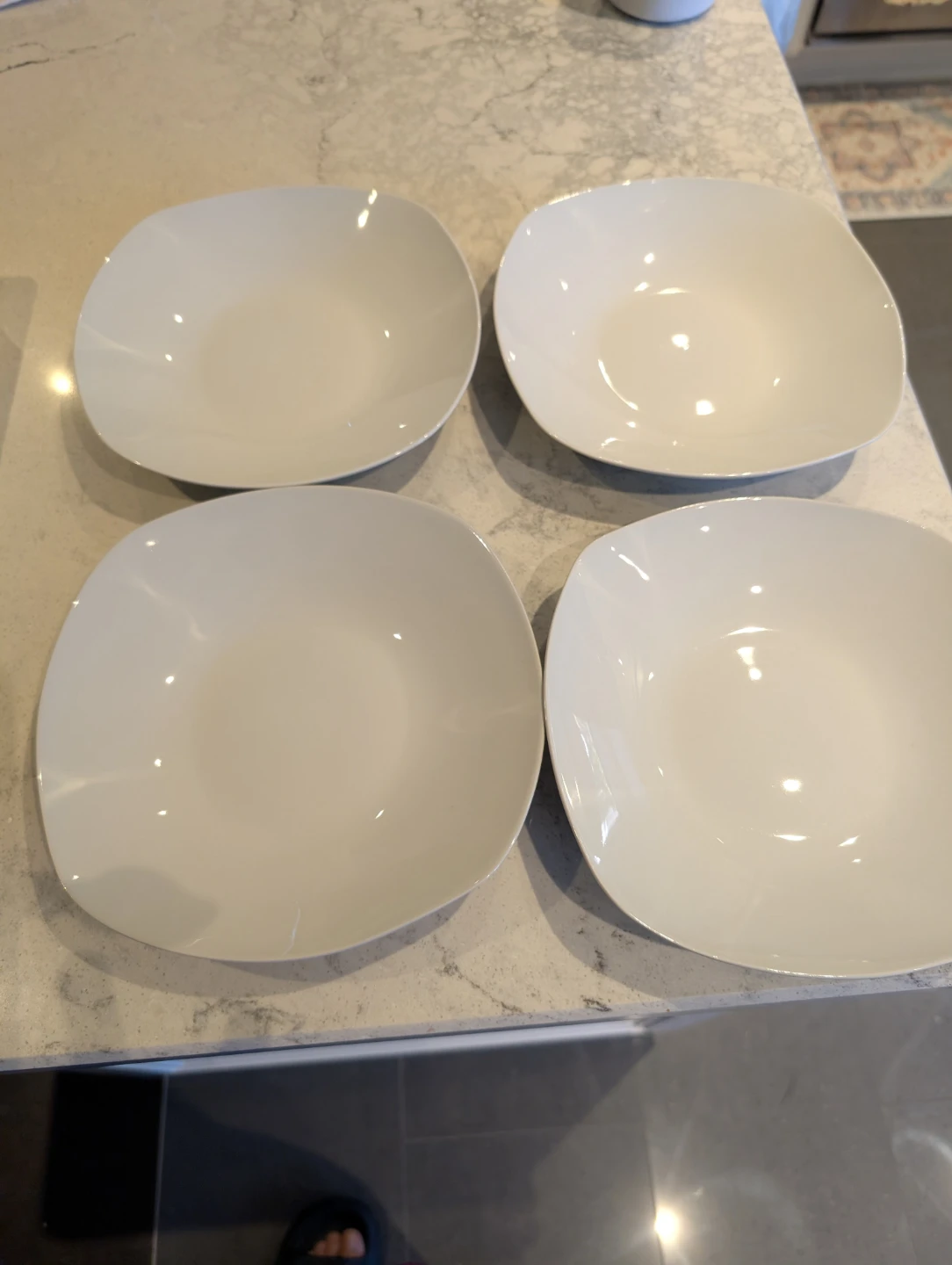 Kitchen Stuff Plus white bowls, set of 4