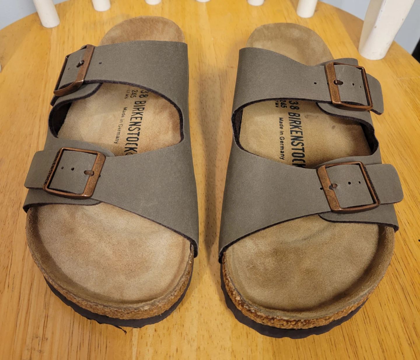 NEW Birkenstock Women's Arizona Stone Sandals Size 38 / 7 8 - photo 3