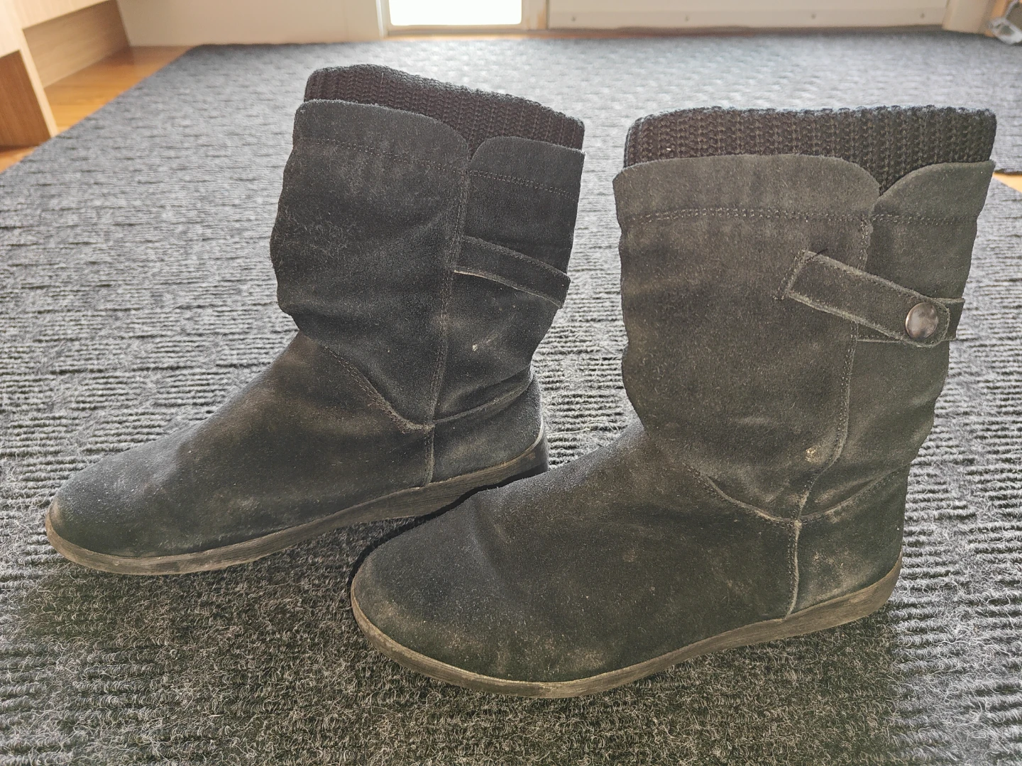 Nine West Women Winter Boots - Black - Size US 8 M