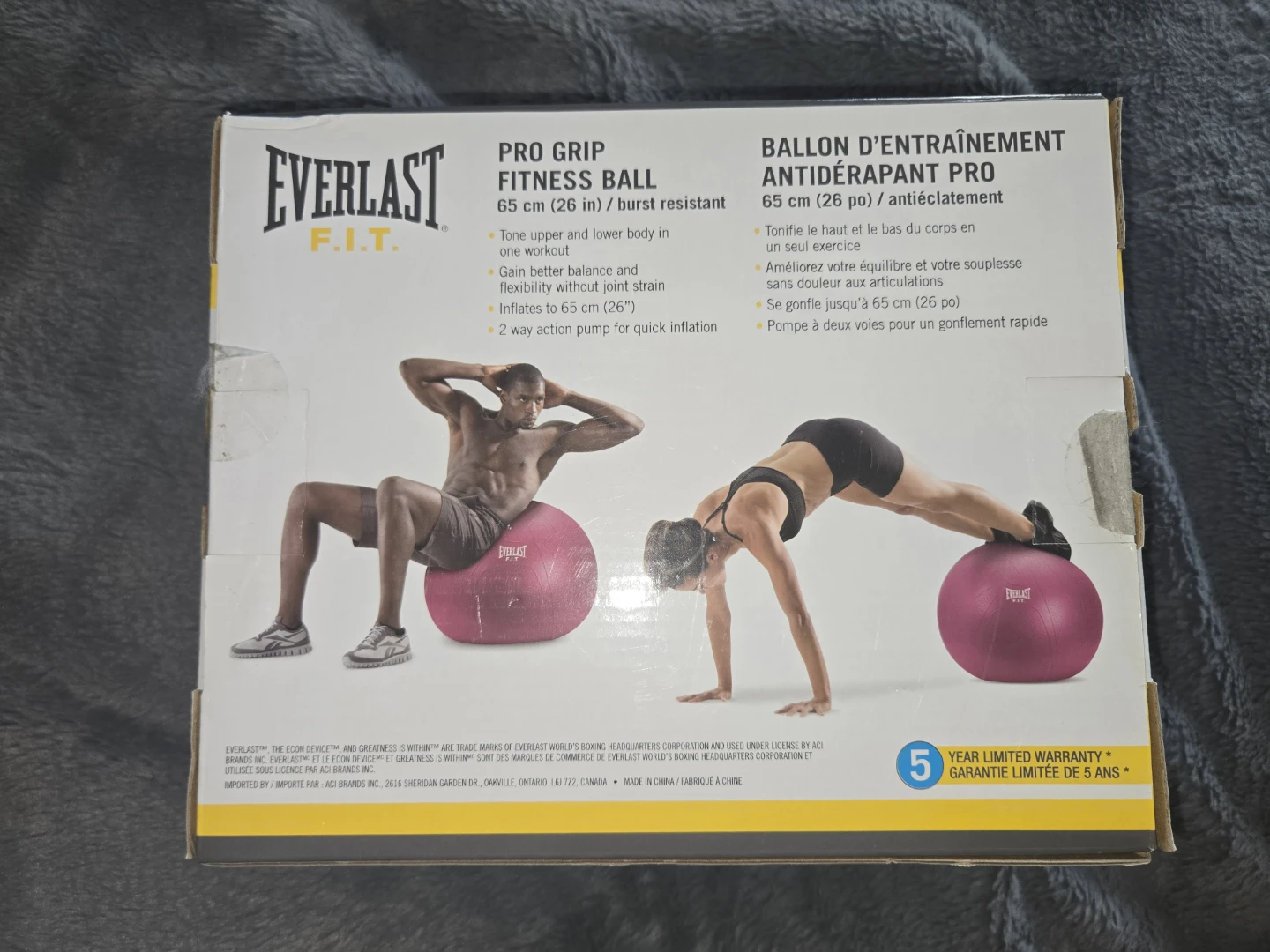 Everlast Pro Grip Fitness Ball 65 cm (26") - photo 2