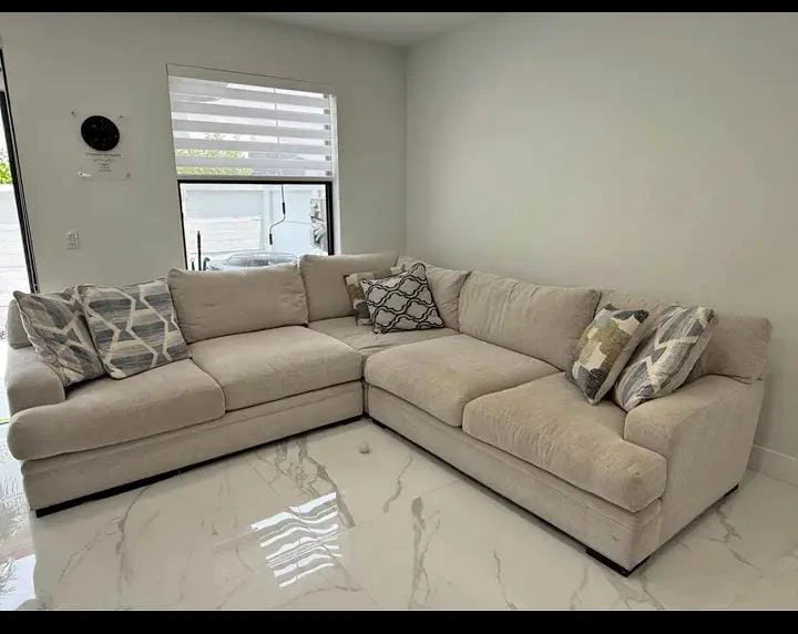 Large beige sectional sofa -Delivery available - photo 2