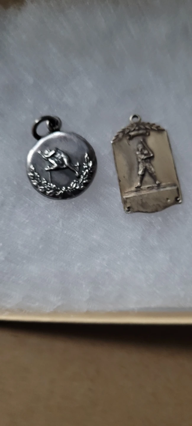 Vintage Sterling Silver Sports pendants