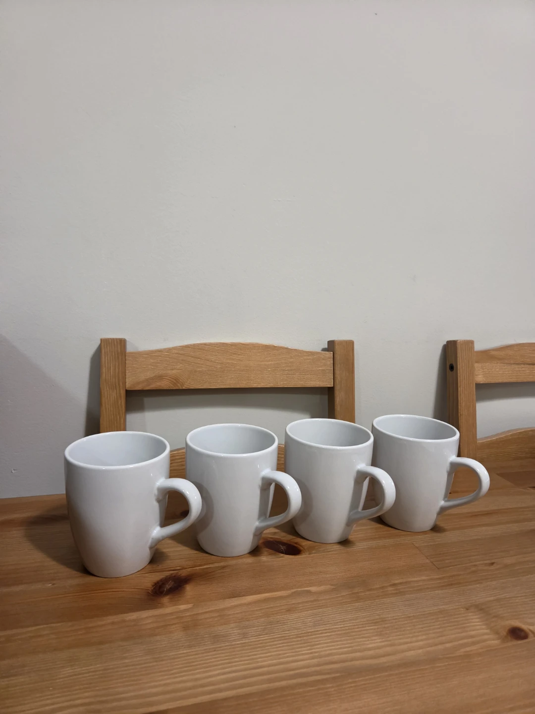 Set of 4 MasterChef White Ceramic Mugs