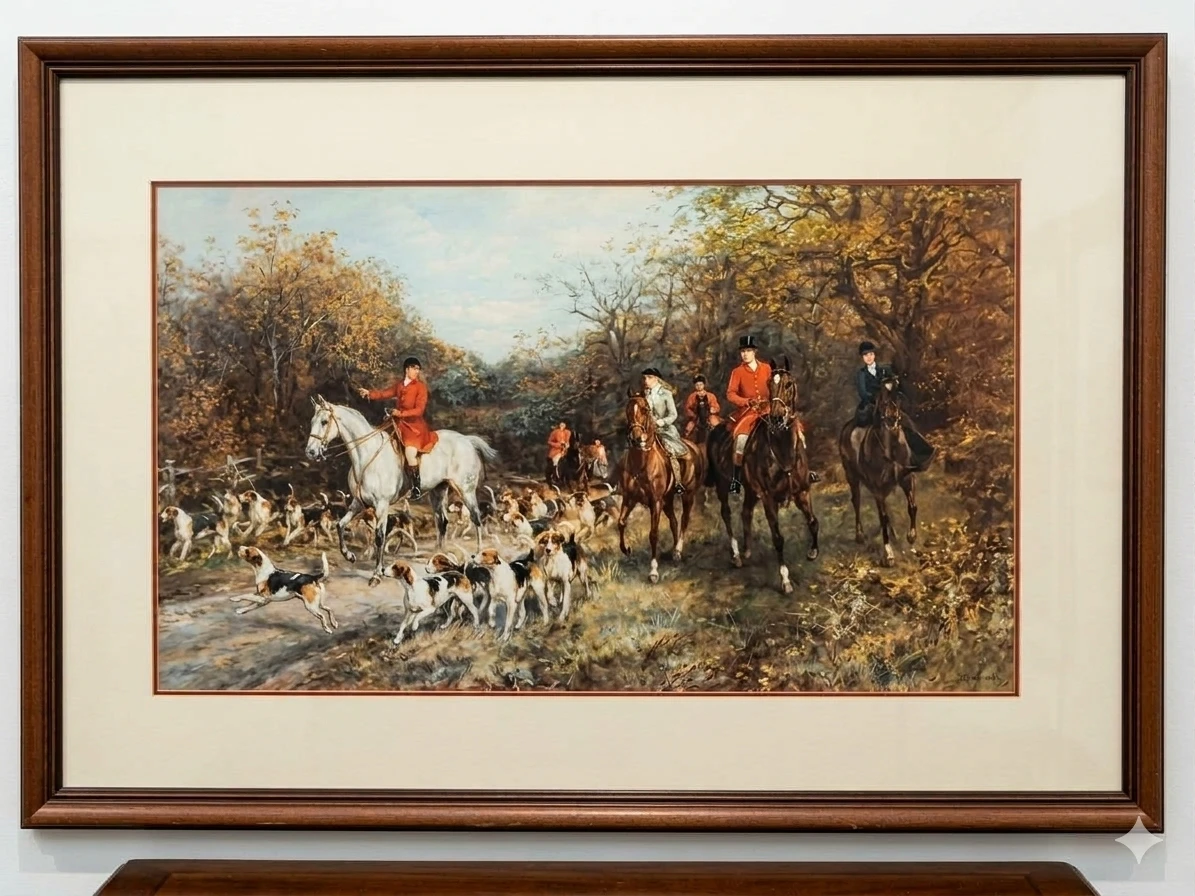 Heywood Hardy Equestrian Fox Hunting Framed Print