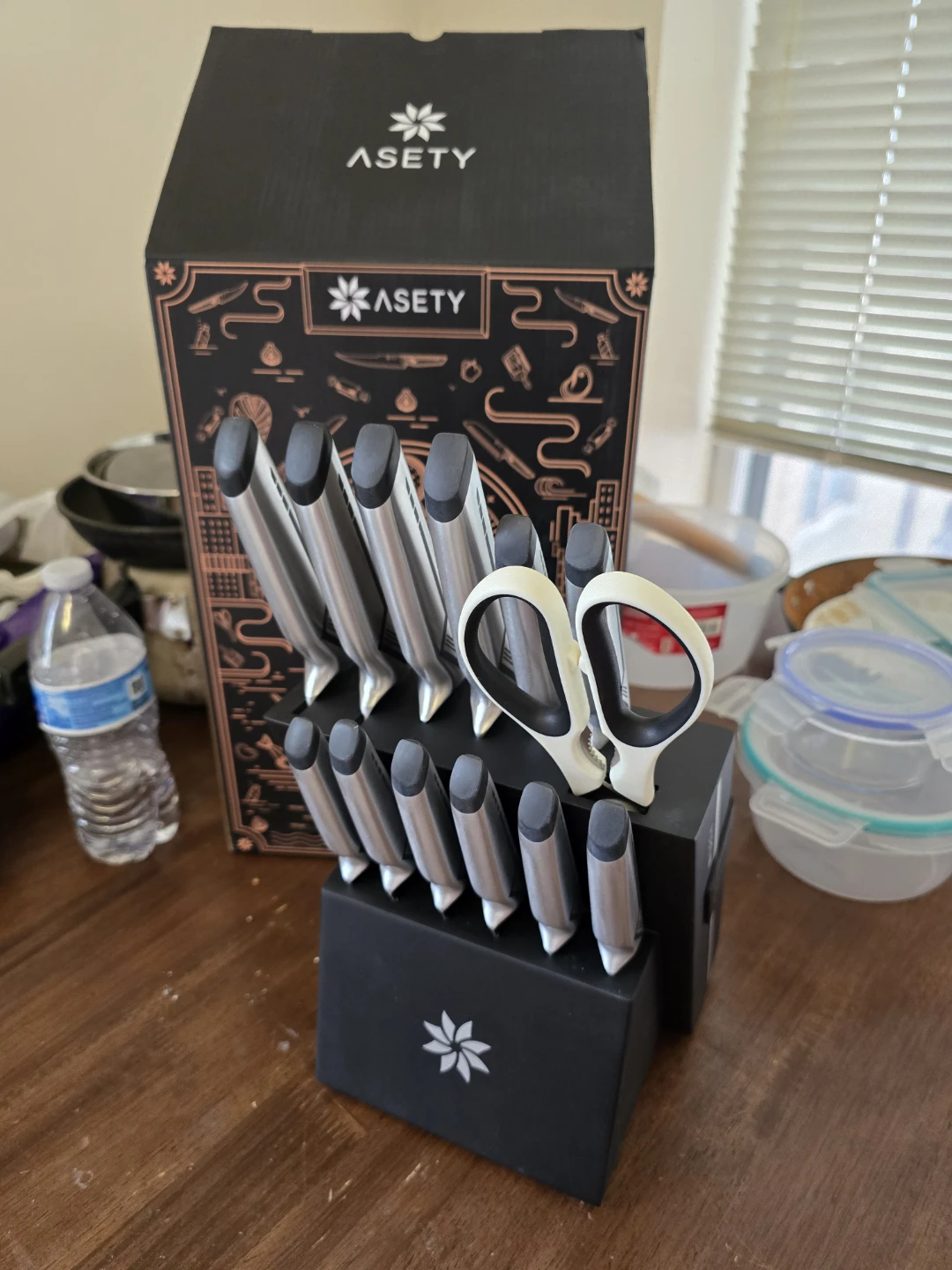 🏈ASETY 15-Piece Kitchen Knife Set - photo 2