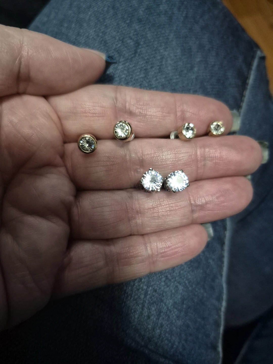 Assorted Crystal Stud Earrings
