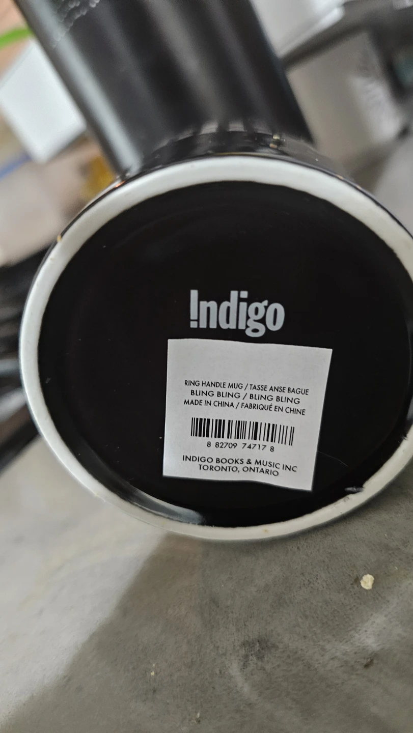 Indigo Bling Bling Ring Handle Mug - photo 4