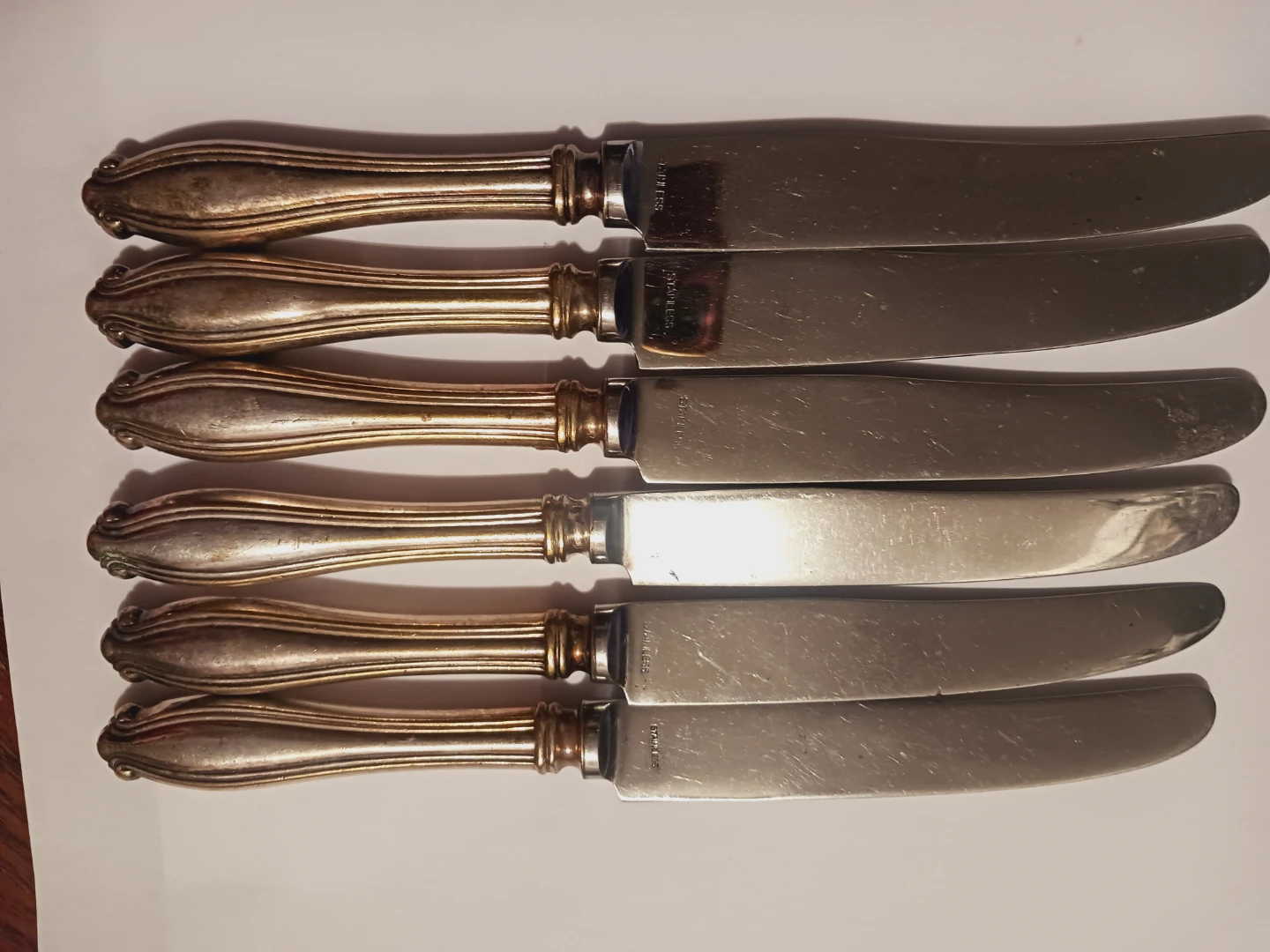 Set of 6 Silver Dinner Knives - photo 3