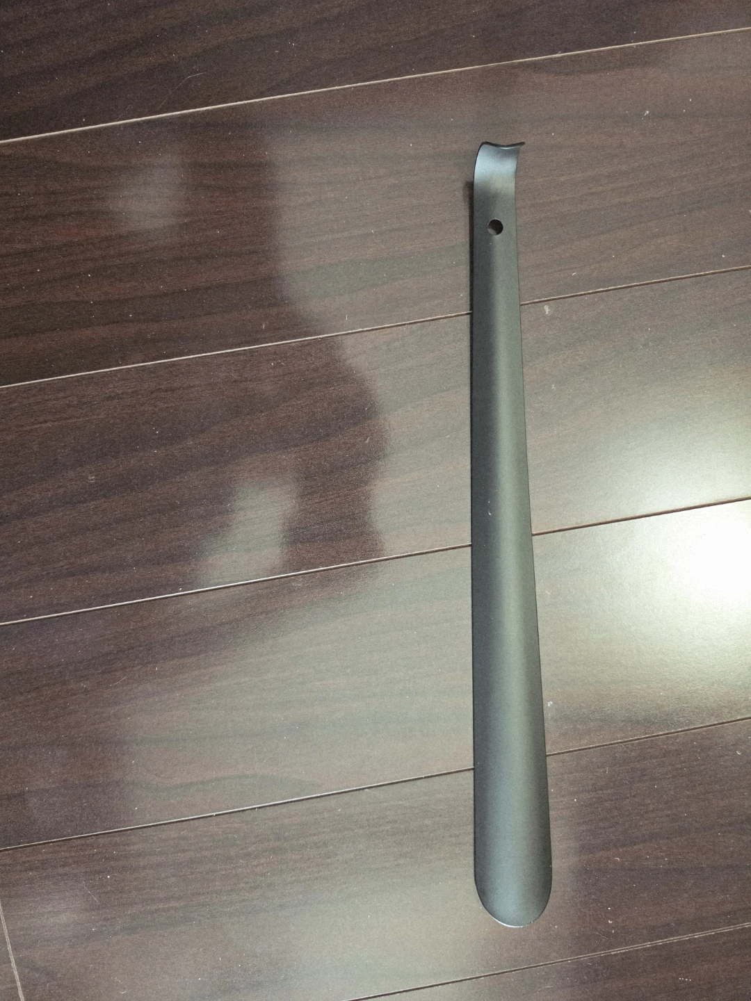 Long Handle Shoe Horn Metal Shoe Helper 17.5 in Black - photo 3