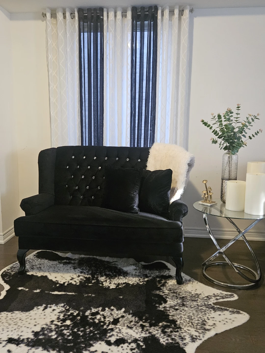 Velvet acent sofa - photo 2