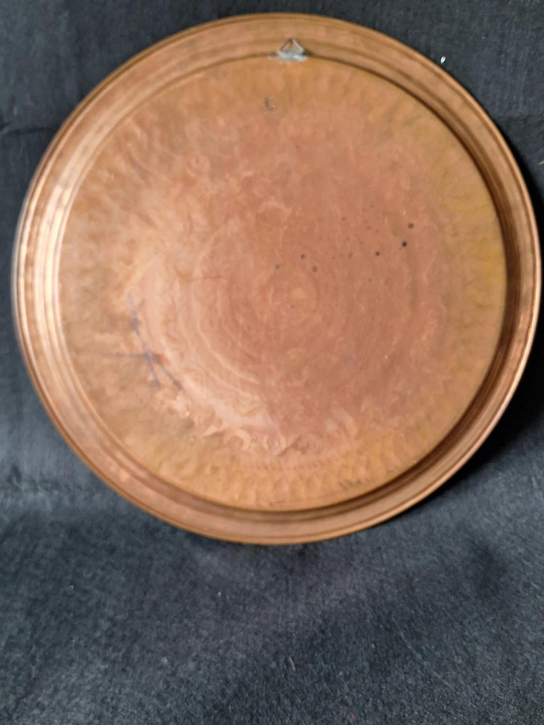 Two Vintage Etched Copper Decorative Trays - photo 4