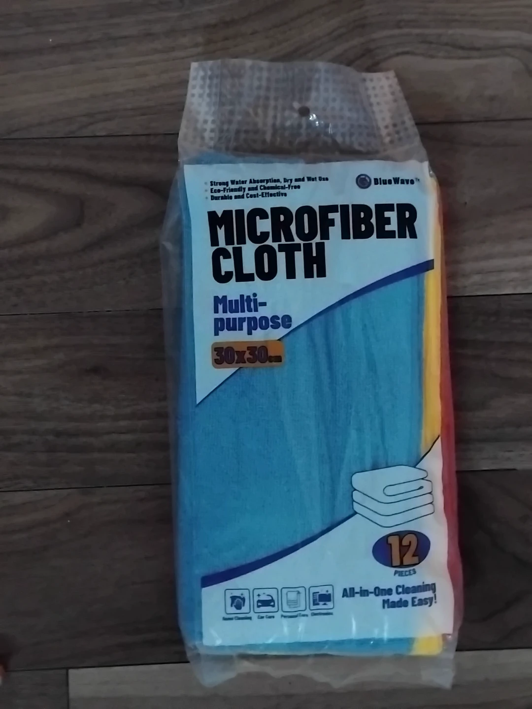 Blue Wave Microfiber Cloths 12 Pack